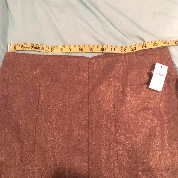 NEW Gold GAP Mini Skirt Size 4 - Picture 5 of 9